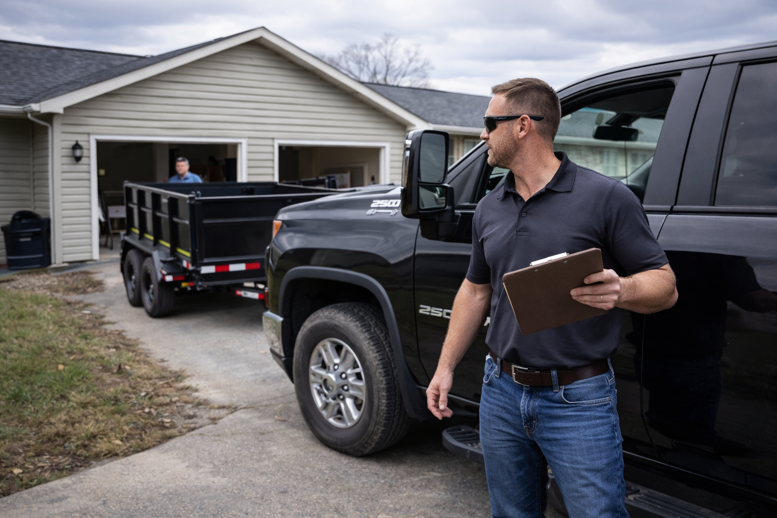 trailer delivery to homeowner in goshen